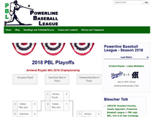 Tablet Screenshot of powerlinebaseball.com